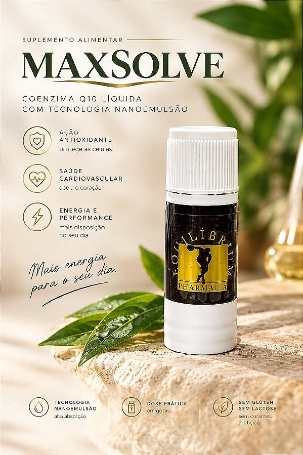 MaxSolve - A Coenzima Q10 Inteligente 10ml