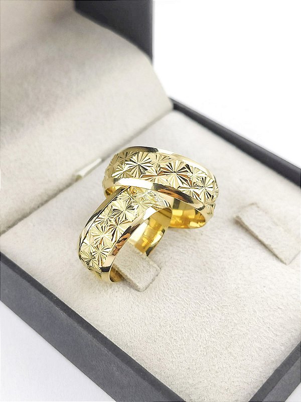 ALIANÇAS EM OURO 18K ABAULADA