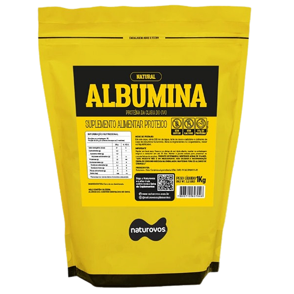 Albumina Natural  1kg - Naturovos