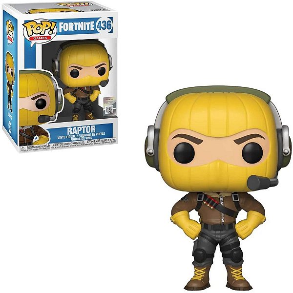 Boneco Funko pop Games Fortnite Raptor 436