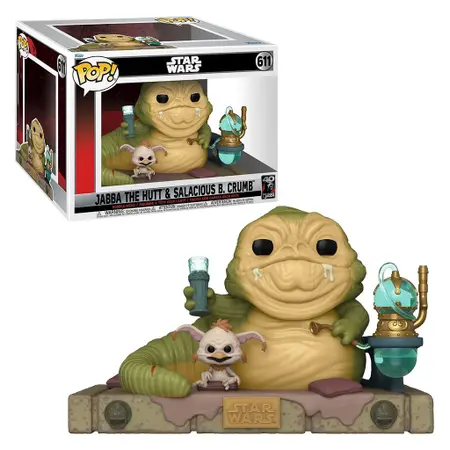 Funko Pop Star Wars Jabba The Hutt & Salacious B. Crumb 611