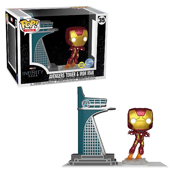 Funko Pop Marvel The Infinity Saga Avengers Tower & Iron Man 35