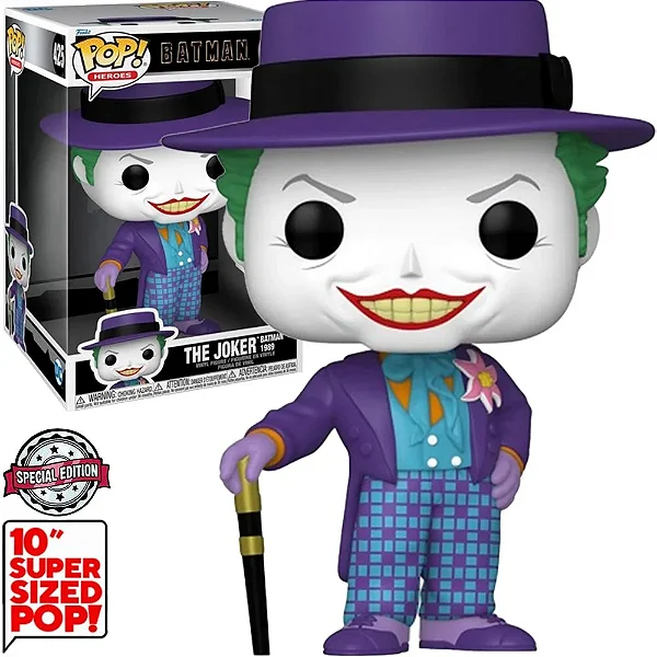 Funko Pop Batman The Joker 425 (Sized 10)