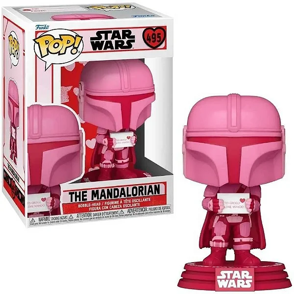 Funko Pop Star Wars Valentines The mandalorian 495