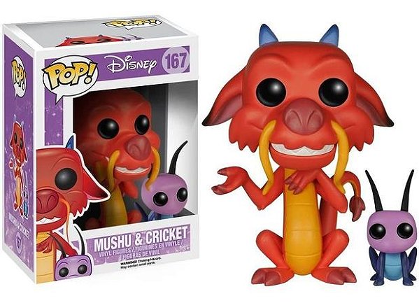 Funko Pop Disney Mulan Mushu & Cricket 167