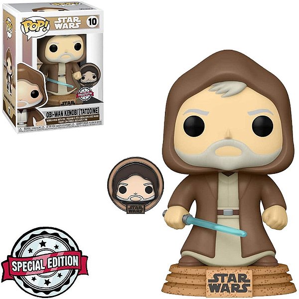 Funko Pop Star Wars Across The Galaxy Obi-Wan Kenobi With Pin 10