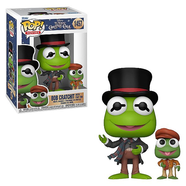 Funko Pop Disney The Muppet Christmas Carol Kermit as Bob Crathic With Tiny Tim 1457