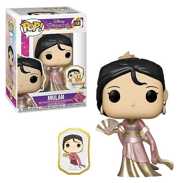 Funko Pop Disney Ultimate Princess Mulan 323 + Broche