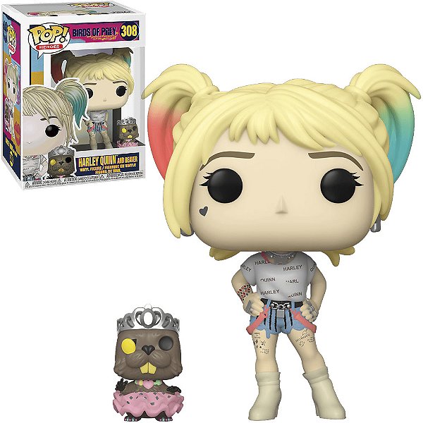 Funko Pop Heroes DC Birds Of Prey Harley Quinn And Beaver 308