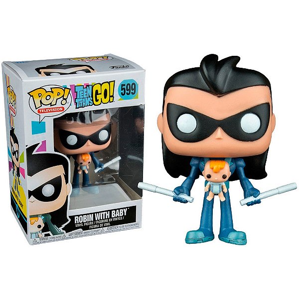 Funko Pop Heroes DC Teen Titans Go Robin With Baby 599