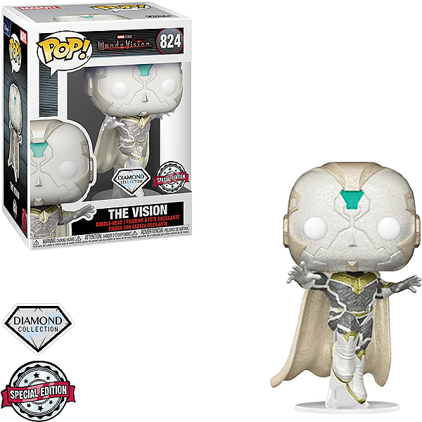 Funko Pop Marvel Wandavision The Vision 824 Diamond Collection