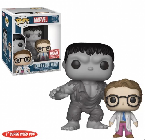 Funko Pop Marvel The Hulk & Bruce Banner Exclusive Collector Corps 284