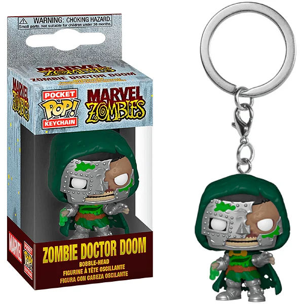 Chaveiro Funko Pop Keinchain Marvel Zombie Doctor Doom