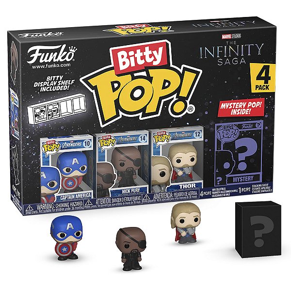 Funko Bitty Pop Marvel (Capitão américa) 4 Pack