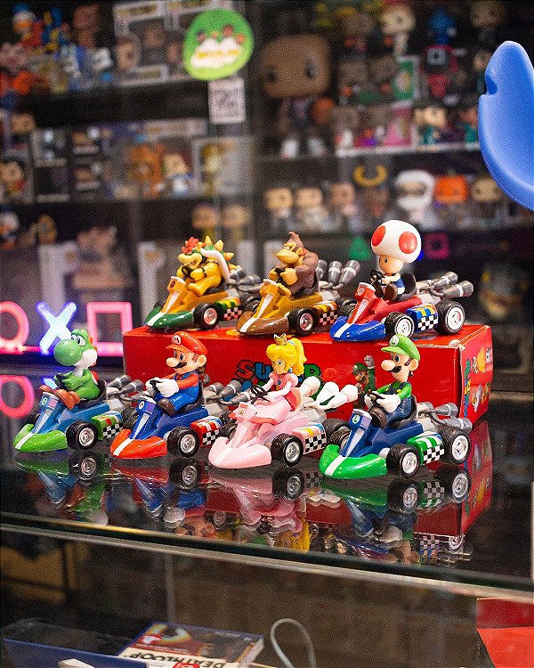 Carrinhos de Fricção Mario Kart