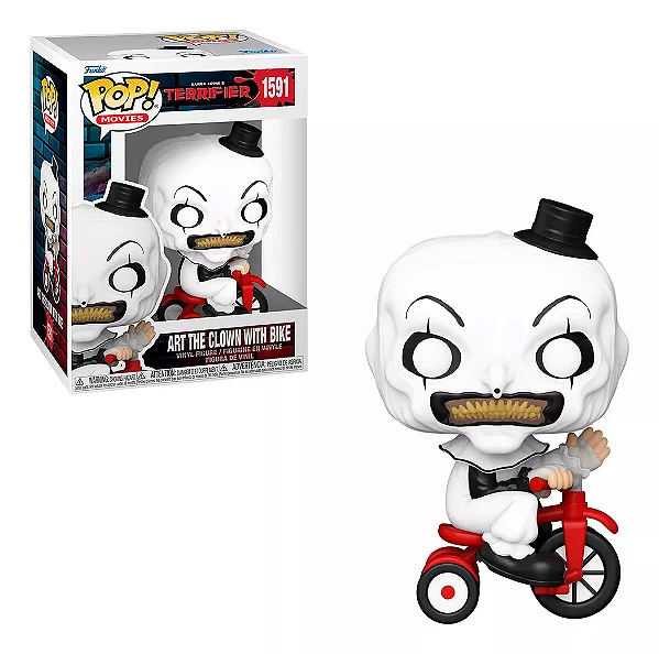 Funko Pop Terrifier art The Clow with bike man 1591