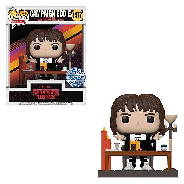 Funko Pop Stranger Things DELUXE Campaign Eddie 1477