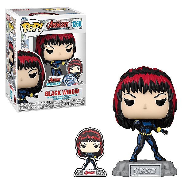 Funko Pop Marvel Avengers Black Widow Com Pin 1260
