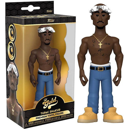 Boneco Funko  Gold Tupac Shakur
