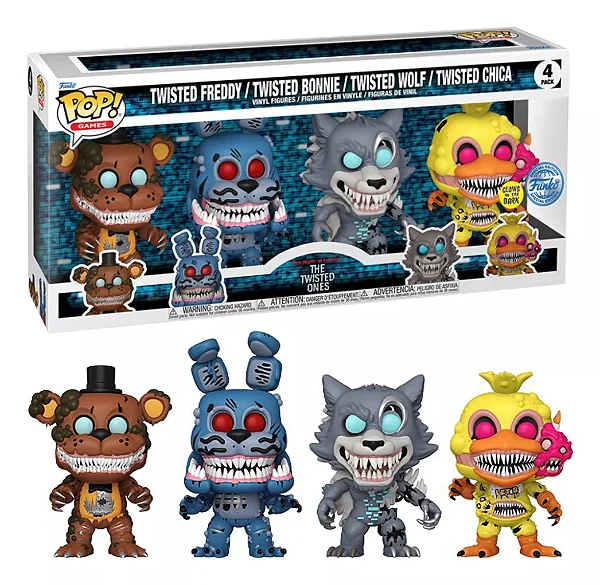 Funko Pop Five Nights Twisted 4 Pack 82507