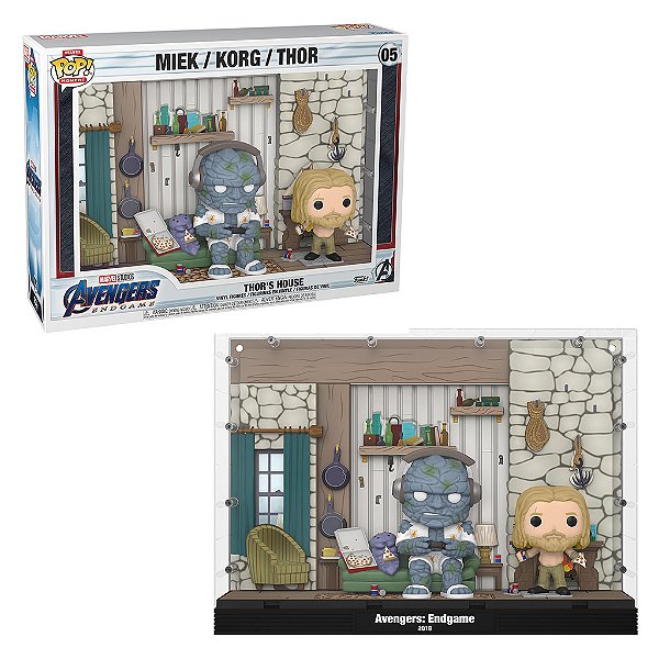 Funko Pop Marvel Avengers Endgame DLX Moment Miek/Korg//Thor 05