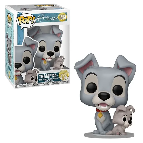 Funko Pop Disney A Dama e o Vagabundo com Filhote 1554