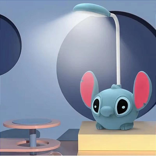 Luminária USB Stitch Com Apontador de Lápis