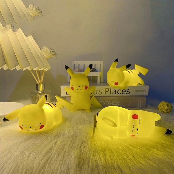 Mini Luminária Pikachu Pokemon