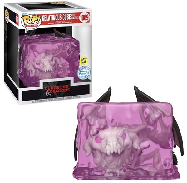 Funko Pop Dungeons Dragons DELUXE Gelatinous Cube with dracolich 1069