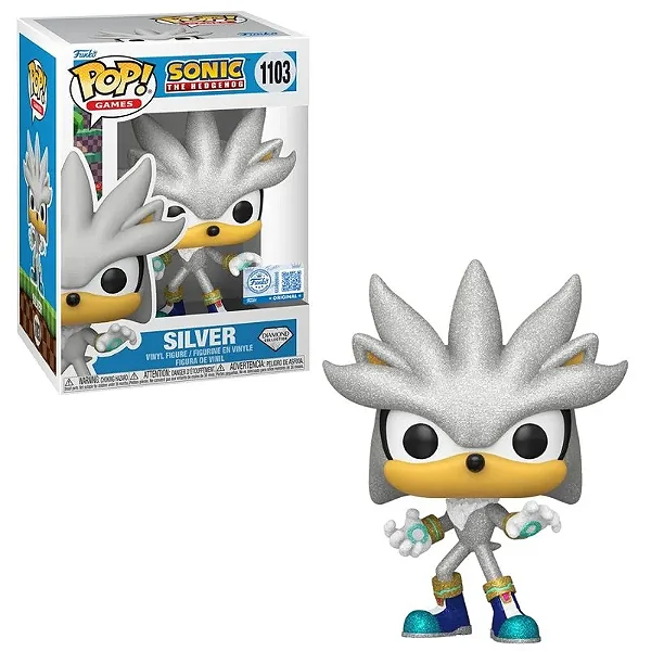 Funko Pop Sonic the Hedgehog Silver 1103 Diamond