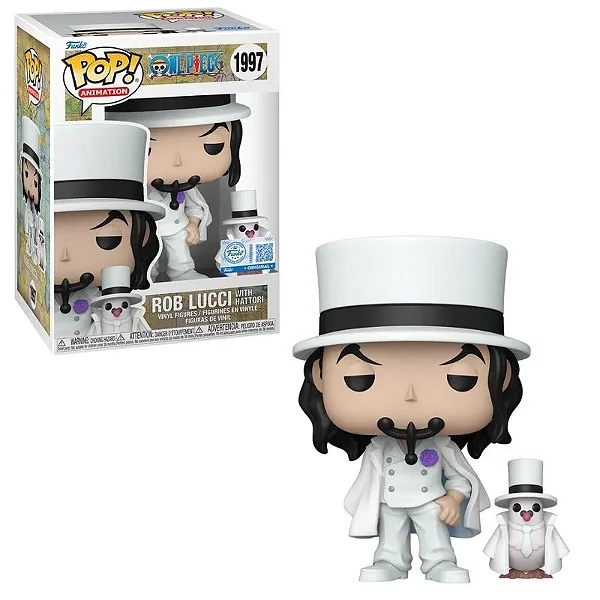 Funko Pop One Piece Rob Lucci com Hattori 1997