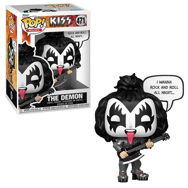 Funko Pop Rocks Kiss Saying Gene Simmons (The Demon)  471