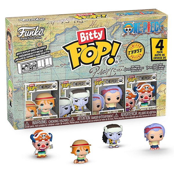 Funko Bitty Pop One Piece Nami, Arlong, Nojiko 4 Pack