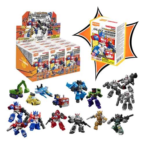 Boneco Blokees Transformers Galaxy Version Defender