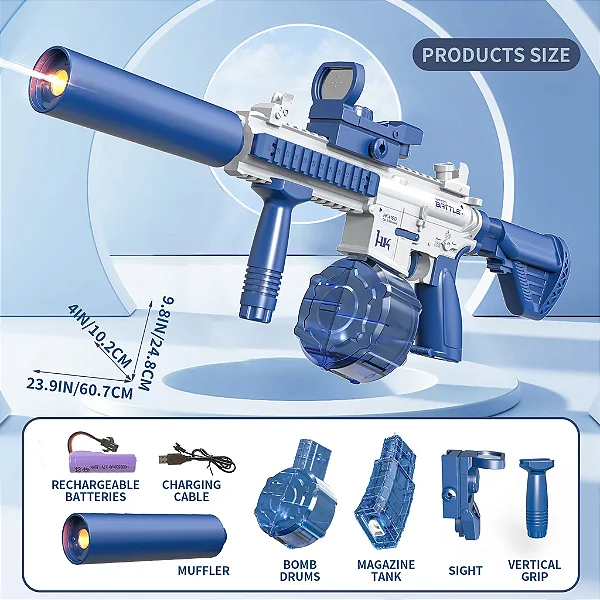 Submetralhadora de Água Eletric Water Gun