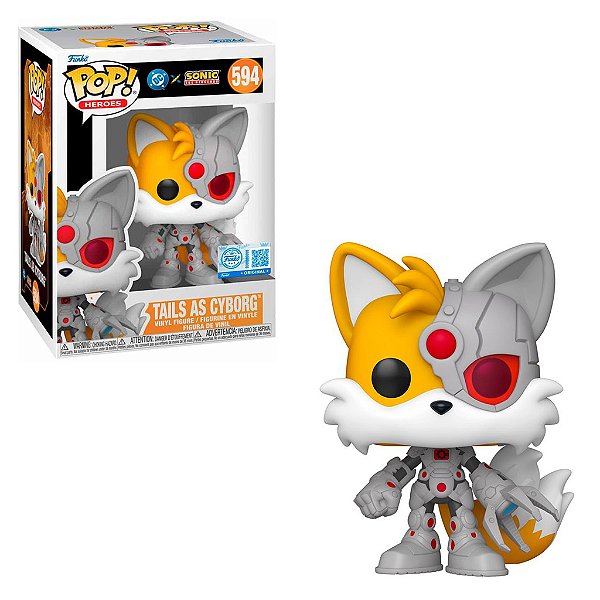 Funko Pop DC x Sonic Hedgehog Tails as Cyborg 594