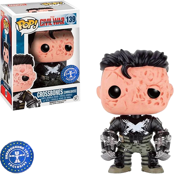 Funko Pop Marvel Avengers Crossbones unmasked 139