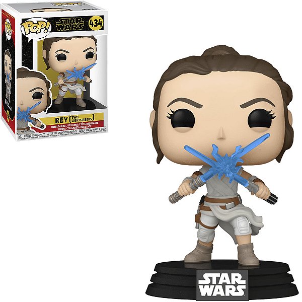 Funko Pop Star Wars Rey Two Light Sabers 434