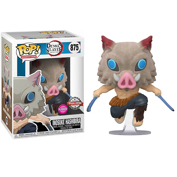 Funko Pop Demon Slayer Inosuke Hashibira  875 Flocked