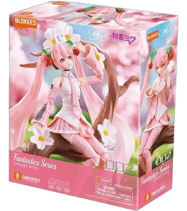 Boneco Blokees Hatsune Miku Fantastics Series Sakura Miku