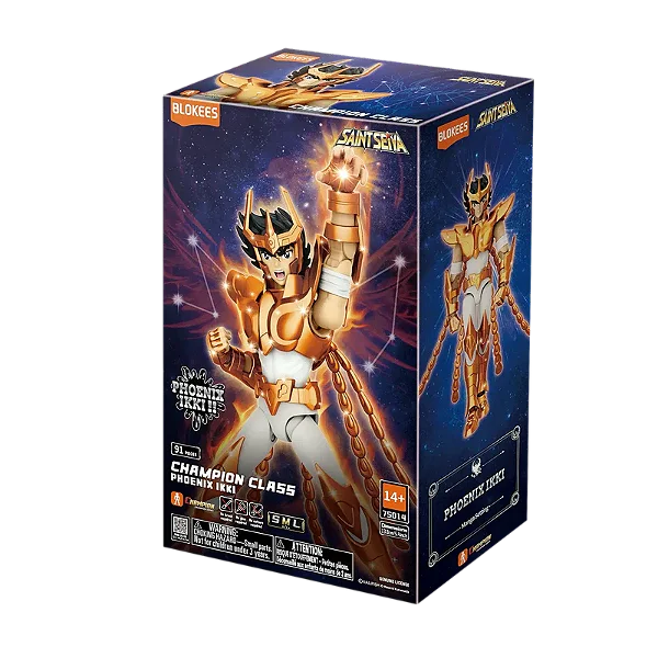 Boneco Blokees Champion Class Cavaleiros do Zodiaco Saint Seiya Phoenix Ikki