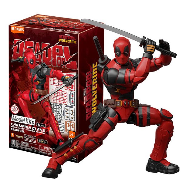 Boneco Blokees Champion Class Marvel Infinity Saga Deadpool