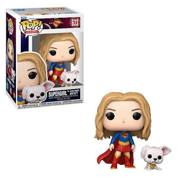 Funko Pop Heroes Dc SuperGirl w/Puppy Krypto 633