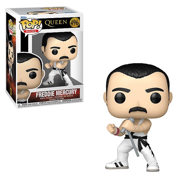 Funko Pop Rocks Queen Freddie Mercury White Singlet 496
