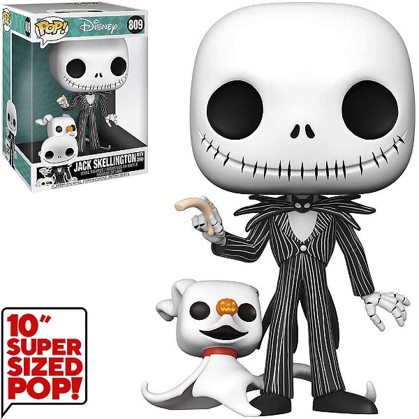 Funko Pop Disney Nightmare Before Christmas Jack SUPER SIZED 10 Jack w/zero 809
