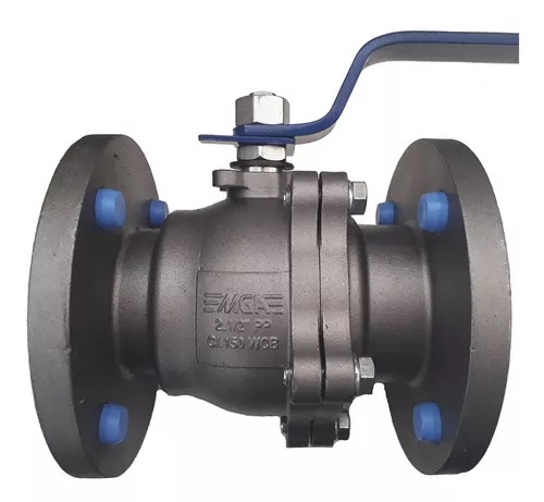 Válvula Esfera Bipartida WCB Passagem Plena Teflon Reforçado Flangeada ANSI 150# 2”