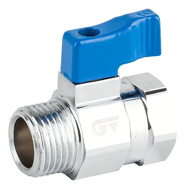 Válvula Esfera Mini Latão Forjado Cromada PN16 BSP 1/2” GENEBRE