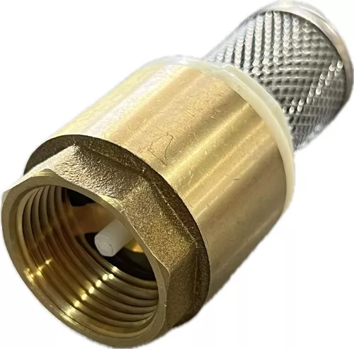 VALVULA RETENÇÃO VERTICAL FUNDO DE POÇO TELA INOX 1" EMMETI
