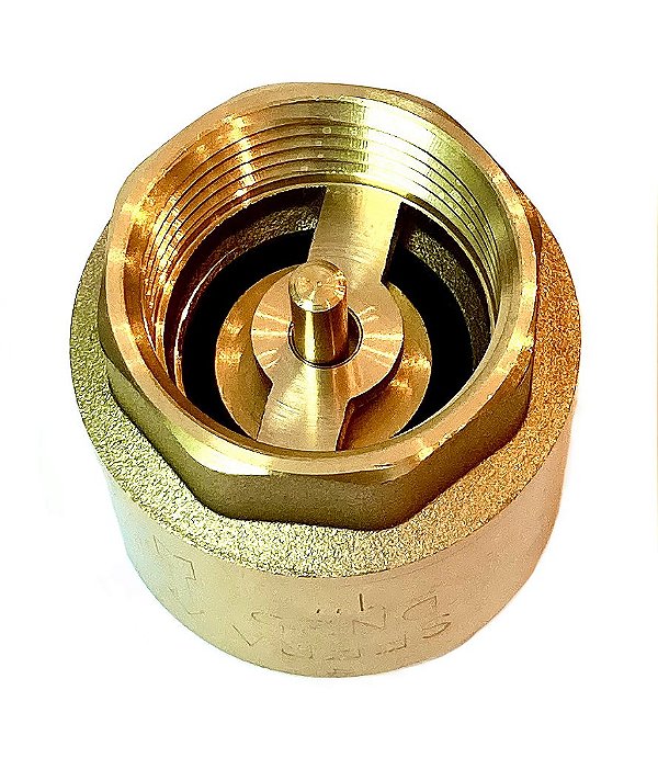 VÁLVULA RETENÇÃO VERTICAL LATÃO FORJADO 2” BSP EMMETI
