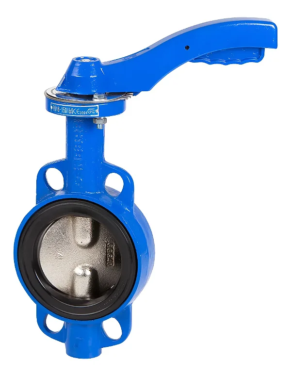 VÁLVULA BORBOLETA WAFER DISCO FERRO GALV. EPDM ALAVANCA 4"